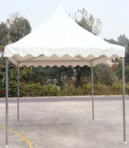 Heavy-Duty Steel Frame Polyester Fabric Marquee Pagoda Tent with Diagonal Bracing, 3×3 to 10x10m