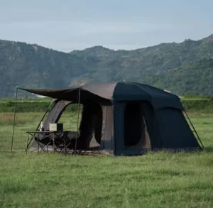 Heavy Duty Two Rooms One Hall Tent Professional Waterproof Large Family Camping House Tent for 8 Person