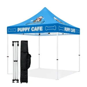 Heavy-Duty Waterproof 10x10ft Custom-Printed Pop-Up Canopy Tent
