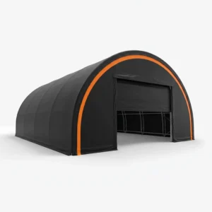 Heavy-Duty Waterproof 850g PVC Hot-Dip Galvanized Steel Arch Storage Shelter for Warehouse Villa Emergency Relief Supply Storage