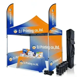 Heavy-Duty Waterproof Custom Advertising Gazebo Tent with Oxford Fabric for Market Stalls