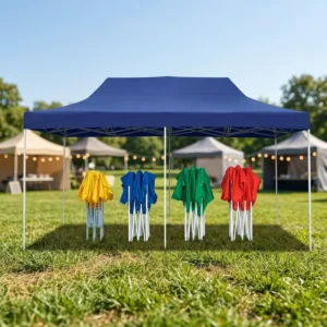 Heavy-Duty Waterproof Outdoor Event Tent 2x2m, 3x3m, 3×4.5m Metal Straight-Bracing Single-Layer