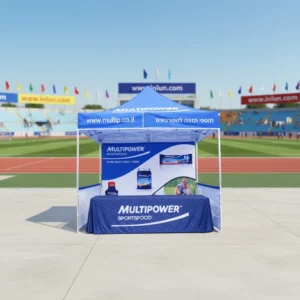 Heavy Duty Waterproof Polyester Double Layer Outdoor Tent 40MM Hexagon Aluminum Pop up Trade Show Canopy Tent
