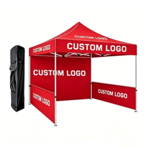 Heavy Duty Waterproof Pop-Up Canopy Tent for Wedding Party Event Outdoor Commercial Gazebo Custom Logo Printing