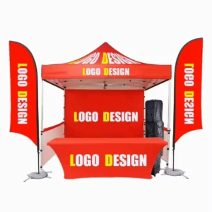 Heavy-Duty Waterproof Wind-Resistant Advertising Tent for Outdoor Storage
