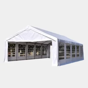 Heavy Duty White Polyester Party Marquee Canopy Tent 6x10m Waterproof Four-Season for Outdoor Events