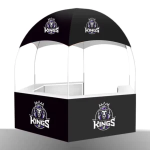 Hexagonal Dome Advertising Tent for Supermarket Outdoor Exhibition Ground Promotion Stand