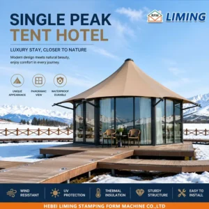 Hexagonal Luxury Camping Tent Is the Best Choice for Vacation Suitable for Hotels Guesthouses Etc