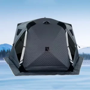 Hexagonal Oxford Ice Fishing Tent One-Bedroom Automatic Quick Setup Windproof Waterproof Four-Season