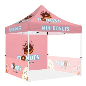 High Definition Custom Printing Waterproof Aluminum Frame Portable Instant Canopy for Market & Food Stalls