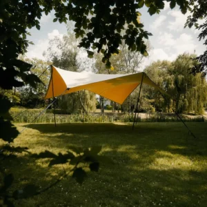 High Elastic Fabric Stretch Tent Shade Structure with Camping Light