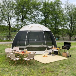 High End Anti mosquito Luxury Camping Tent Waterproof Family Camping Tent for Park Weekend Camping Gathering