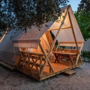 High End Lodge Tent Luxury Glamping Tent Waterproof Canvas Tent for Nature Resort Hotels Scenic Retreats