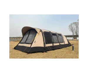 High End Luxury Inflatable Family Tent Double Bedroom Living Room 5-6 Person Two Bedrooms Living Room 3000mm Bottom Waterproof
