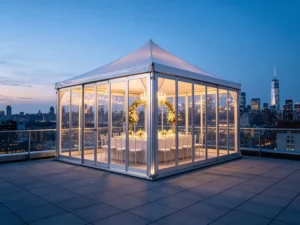 High Peak Glass Tent Aluminum Rooftop Wedding Marquee City View Event Canopy