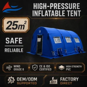 High Pressure All Season Wind Resistant Inflatable Air Tent Double Layer 25 Two Bedrooms Heavy Duty Waterproof