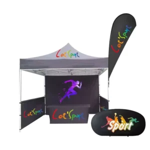 High Quality 10×10 10x20ft 300D 600D Oxford UV Resistant Waterproof Pop Out Crown Advertising Trade Show Tent for Events