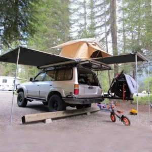 High Quality 3 to 4 Person Camping Outdoor Portable Car Insulated Roof Top Tent with Annex for Suv
