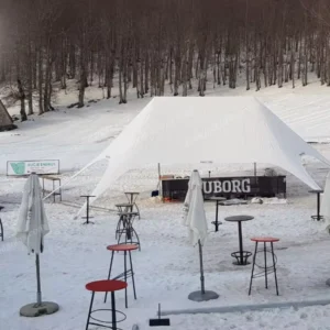 High Quality Aluminum Frame Star Shape Canopy Tent With Digital Logo for Camping Party Event