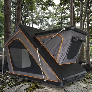 High Quality Australia Popular Seller Outdoor Camping Aluminum Oxford Triangle Car Rooftop Tent 2 Person Hard Top Four Season