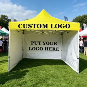 High Quality Custom Printed Logo Pop-Up Sun Shelter with Easy Set up, Waterproof for Advertising Activities