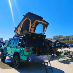 High Quality Direct Manufacturer Custom Color Design Aluminum Alloy Four-season Double Layer Quick Rooftop Tent Car