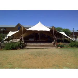 High Quality Four Season Waterproof UV Resistant Aluminum Alloy Frame Double PU Cover Stretch Tents for Luxury Weddings Events