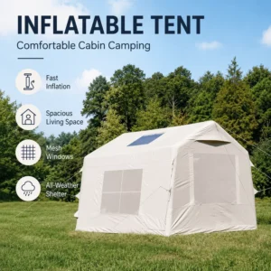High Quality Outdoor Air Tent Heavy Duty Oxford Fabric Inflatable Tent Roof Tent for Hiking