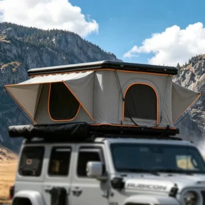 High Quality Oxford Windproof Hydraulic Aluminum 4×4 Truck Roof Tent Hard Shell with Accessories