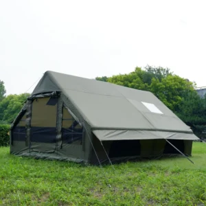 High Quality Portable 4 Season Waterproof Oxford Camping Inflatable Tent Family 12sqm Quick Setup for Outdoor Parties