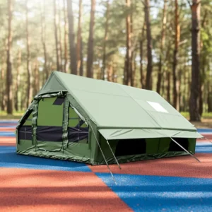 High Quality Portable 4 Season Waterproof Oxford Camping Inflatable Tent Family 12sqm Quick Setup for Outdoor Parties