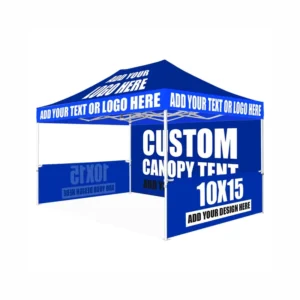 High Quality Waterproof Windproof 300D/600D Oxford Aluminum Alloy Frame HD Digital Printing UV Advertising Tent