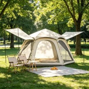 High Reputation Tente Camping Luxe with Automatic Setup Camping Tent Waterproof for Upscale Outdoor Picnic Parties