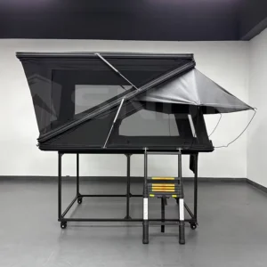 High-Space Four-Season Hard Shell Rooftop Tent Z-Fold Automatic Opening Aluminum Honeycomb Waterproof 4 Person