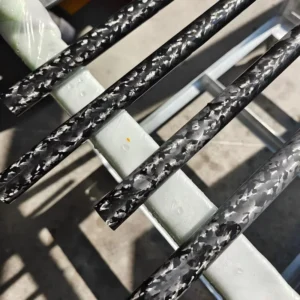 High Strength Filament Wound Carbon FRP Composite Hollow Pipe Lightweight Anti Deformation Corrosion Resistant Fiber Tube