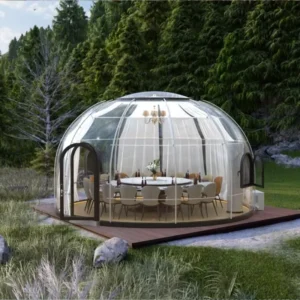 High Strength UV Resistant Luxury Hotel PC Polycarbonate Glamping Bubble House Dome Tent