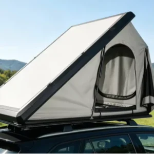 High quality Aluminum Alloy Triangular Universal Car Rooftop Tent with Honeycomb Base and Mattress Pillow