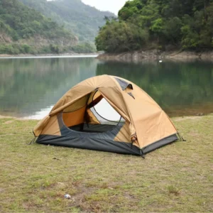Hiking Camping Trekking Tent Four Seasons Outdoor 2 Persons Double Layer Thickened Waterproof Sun-Proof Mesh Portable Fiberglass