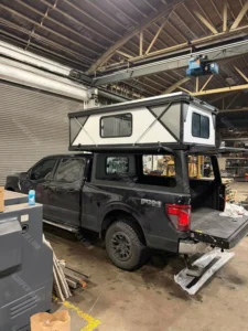 Hiperlion Aluminum Truck Camper Hard Shell Pop Camper Tent Blackout Curtain Mosquito Net >3000mm Waterproof Quick Automatic