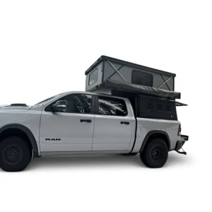 Hiperlion Waterproof Windproof Truck Bed Canopy Hard Shell Roof Top Tent Lightweight Foldable One Bedroom All Season Camping for