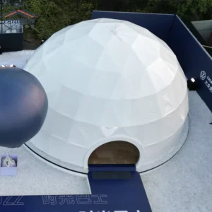Hot Dip Galvanized PVC Four-Season 5-6m Geodesic Dome House Luxury Glamping Hotel Tent Outdoor