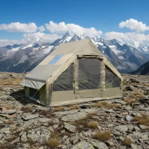 Hot Sales6.3 Ping High Quality Luxury Glamping Inflatable Tent Waterproof Oxford Protected Easy Setup Four season Portable