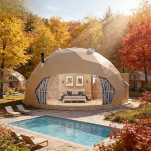 Hotel Geodesic Glamping Dome Tent With Bathroom
