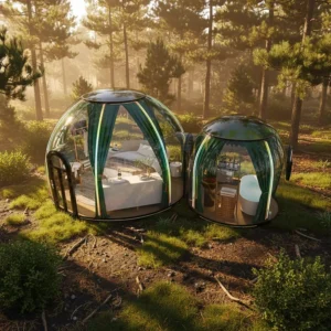 Hotel Polycarbonate Dome Tent Modular Prefab PC Crystal Bubble Dome House