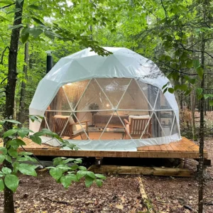 Hotel Waterproof Geodesic Dome Glamping 7M Dome Tent House