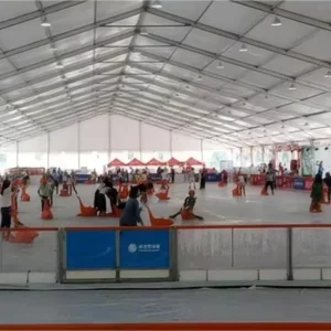 Ice Skating Rink Tent for Outdoor and Indoor Ice Arenas Strong PVC Fabric Structure for Winter Festivals and Sports Events