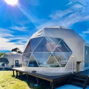 Igloo House Ball Tent, Clear Greenhouse, Steel-Frame Geodesic Dome, Four-Season, Waterproof, UV-Resistant