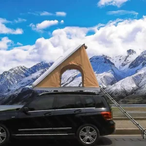 In Stock Auto Vehicle 4X4 Off Road Camping Tent New Folding Roof High Top Roof Tent Canvas Four Season Aluminum Ladder