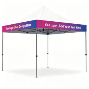 In house R&D Pantone Matching Custom 10×10 Canopy Tent Brand Activation & Corporate Events
