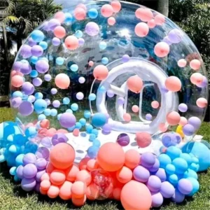 Indoor Outdoor Giant Clear Kids Party Transparent Crystal Dome Bubble Tent with Bouncer Inflatable Bubble House